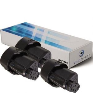 Lot de 3 batteries pour AEG BWS12CBWS scie sauteuse 2000mAh 12V - Visiodirect -