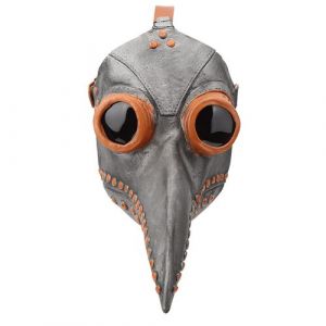Halloween Cosplay Bec Masques Oiseau Bouche Fête Costume Visage Couverture - Noir + Cuivre