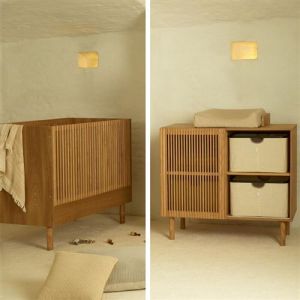 QUAX - Chambre Duo Lit 70x140 Commode Hai No Ki Quax