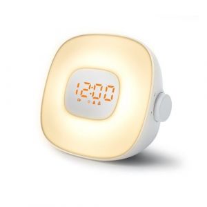 RADIO-REVEIL LUMINEUX AVEC SONS DE LA NATURE - Muse ML-198CR - Luminothérapie  Lumière d'ambiance LED - 5 sons de la nature