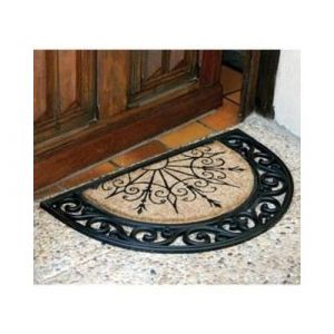 Tapis en coco Coral demi-lune - 45x75 cm