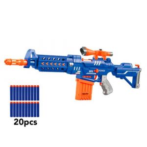 Fusil d'assaut à fléchettes en mousse - Modèle Platoon Avizar Bleu