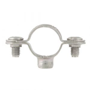 Collier Atlas simple en acier zingué blanc - M7x150 - Ø 38 mm - Boite de 50 - SCELL-IT - CS38