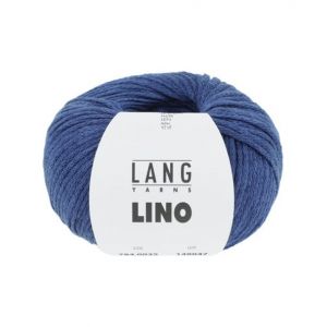 Pelote de lin à tricoter Lino - Lang Yarns(...) - 35 Bleu