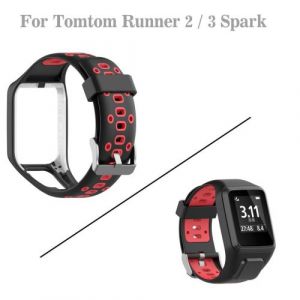 Pour Tomtom Runner 2/3 Spark / 3 Remplacement du sport montre en silicone bracelet