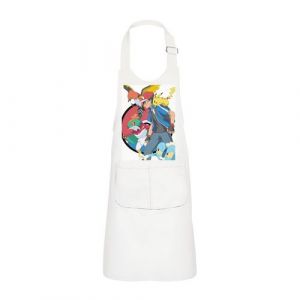 Fabulous Tablier Cuisine Enfant 2 Poches Blanc Pokemon Pikachu Sacha dresseur - Haut de gamme