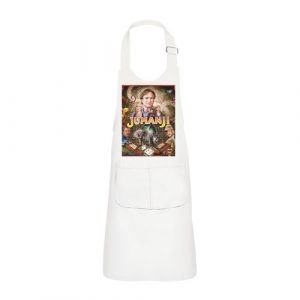 Fabulous Tablier Cuisine Enfant 2 Poches Blanc Jumanji Robin Williams Dessin - Haut de gamme