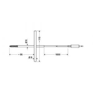 Greisinger GGF 175 Sonde &agrave; surgel&eacute;s -70 &agrave; 200 &deg;C sonde Pt1000