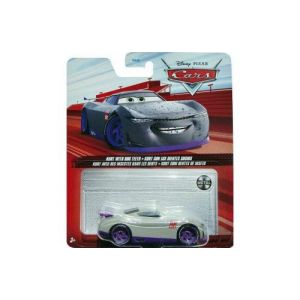 Coffret voiture disney cars : kurt avec des insectes dans les dents - set v&eacute;hicule miniature grise et 1 carte offerte