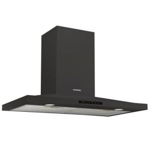 Hotte décorative murale 60cm 70db 620m3/h noir Rosieres rhp67000/1lpn/1