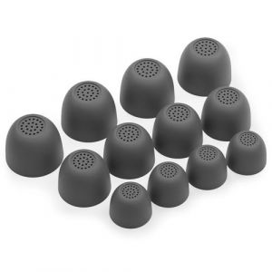 4 x Écouteurs en Silicone d'oreilles Bouts d'ailes pour Samsung Galaxy Buds FE Casque Écouteurs en Gris
