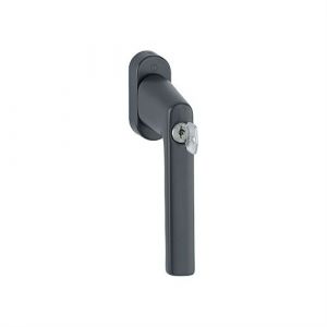 Poignée de fenêtre comdamnable à clé TBT1 Hamburg - Carré 32-42 mm - Vis M5x45 + M5x50 - Noir mat - HOPPE - 11950717