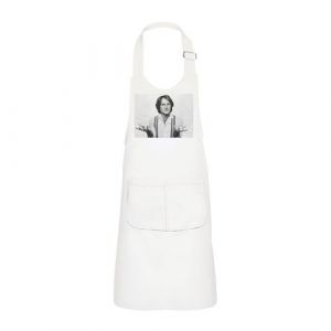 Fabulous Tablier Cuisine Enfant 2 Poches Blanc Robin Williams Portrait Noir & Blanc - Haut de gamme