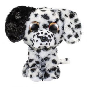 Lumo Stars peluche Lumo Chien dalmatien Lumo Lucky noir/blanc 15 cm