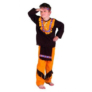 Boland 82171 – Costume de indien Enfant Little Chief Marron