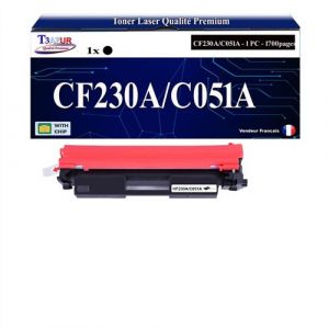 T3AZUR -Toner compatible avec HP CF230A (30A) pour HP LaserJet Pro M203dn, M203dw, MFP M227fdn, MFP M227fdw, M227sdn