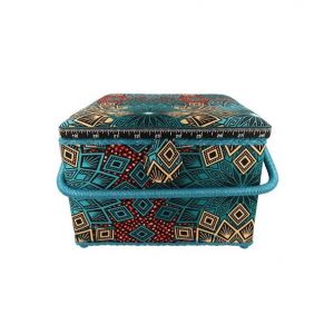 Boîte à couture motif Géométrie - 26x26x19cm - Collection Les merveilles d'Alice(...) - 845 Géométrie