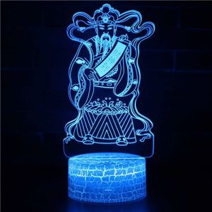 Lampe 3D Tactile Veilleuses Enfant 7 Couleurs avec Telecommande - Bouddha #695