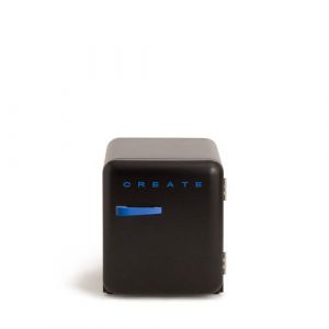 FRIDGE RETRO 48L - R&eacute;frig&eacute;rateur r&eacute;tro - Noir et bleu
