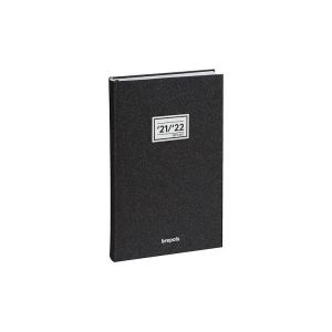 Agenda journalier brepols essenz 16m saturnus - 16 mois - 2022/2023 - 13,3 x 20,8 cm - gris anthracite - brepols
