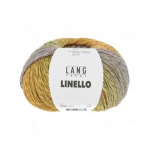 Pelote de lin et coton à tricoter Linello - 100GR - Lang Yarns(...) - 50 Jaune