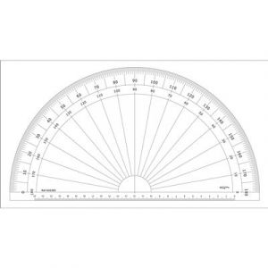 Rapporteur 1/2 cercle degrés Ø 30 cm - graphoplex