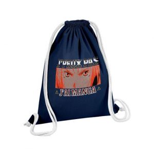 Fabulous Sac de Gym en Coton Bleu J'peux Pas J'ai Manga Edward Full metal 12 Litres