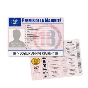 permis humoristique sp&eacute;cial 18 ans - sud trading cd4663