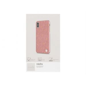 Moshi Vesta - Coque de protection pour téléphone portable - tissu - rose macaron - pour Apple iPhone XS Max