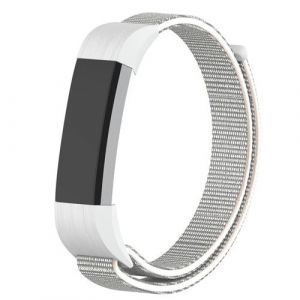 Strap-it Bracelet nylon - compatible pour Fitbit Alta HR (coquillage)