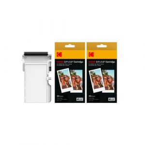 KODAK ICRG260 &ndash; Cartouche photo 4PASS avec papier 60 tirages 5,3x8,6 cm, Compatible Mini Shot 2, Mini Shot 2 Retro, Mini 2, Mini 2 Retro