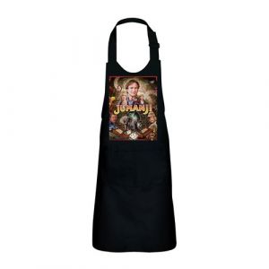 Fabulous Tablier Cuisine Enfant 2 Poches Noir Jumanji Robin Williams Dessin - Haut de gamme