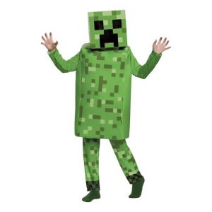 D&eacute;guisement Minecraft Creeper deluxe taille M 7-8 ans