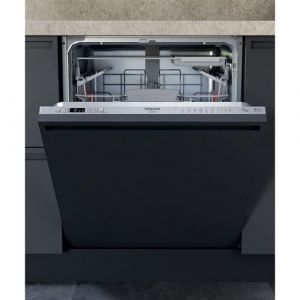 Hotpoint Ariston HIC 3C41 CW - Lave-vaisselle - encastrable - Niche - largeur : 60 cm - profondeur : 56 cm - hauteur : 82 cm - argent