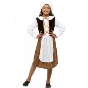 Costume servante Tudor pour fille - 7-9 ans