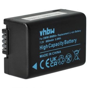 vhbw batterie 800mAh pour appareil photo Panasonic Lumix DC-FZ82 comme Panasonic DMC-BMB9, DMW-BMB9E, Leica BP-DC9.