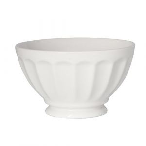 Bol &agrave; c&ocirc;tes 13 cm (lot de 2) - Porcelaine Girard - Blanc - Porcelaine
