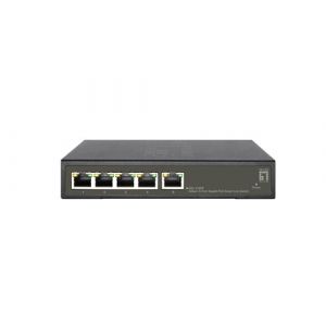 LevelOne GES-2105P commutateur r&eacute;seau G&eacute;r&eacute; L2 Gigabit Ethernet (10/100/1000) Connexion Ethernet, supportant l'alimentation via ce port (PoE) Noir