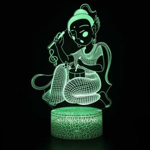 Lampe 3D Tactile Veilleuses Enfant 7 Couleurs avec Telecommande - Bouddha #956