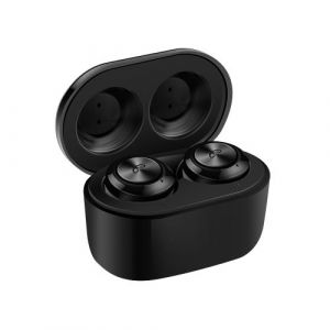 Ecouteur sans fil LAMZIEN Oreillette bluetooth 5.0 St&eacute;r&eacute;o HD mini &Eacute;couteurs avec micro,Noir