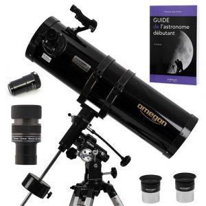 Omegon - pack complet télescope omegon 150/750 eq3 et zoom et guide débutant et oculaires et barlow et viseur