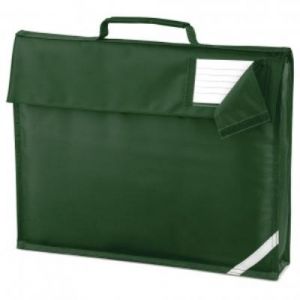 Petite sacoche l&eacute;g&egrave;re - cartable porte document - QD51 - vert bouteille Id&eacute;ale pour &eacute;tudiants ou pour petites r&eacute;unions.