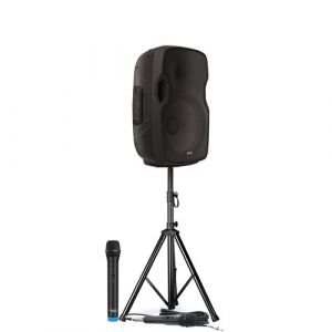 Enceinte Active Gemini AS 08 TOGO Active sur Batterie  - 500W - 2 MICROS, USB/Bluetooth/AUX/SD, SONORISATION DJ PA PIED