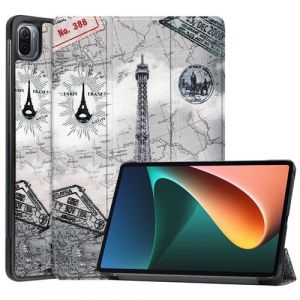 Housse etui coque pochette simili cuir pour Xiaomi Pad 5 / Pad 5 Pro (11 pouces) - TOUR EIFFEL - htdmobiles