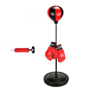 Sport Set de Boxe Avec Sac de Boxe Gants - Punching Ball Pour Les Enfants Réglables BT040