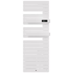 Radiateur &eacute;lectrique s&egrave;che-serviettes Allure 3 Virtuose M&acirc;t &agrave; droite avec soufflerie 1750W Blanc brillant - THERMOR - 483126