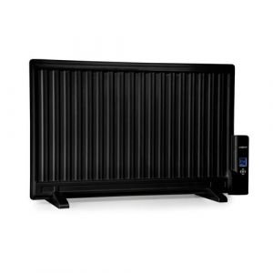 oneConcept Wallander Radiateur à bain d'huile - chauffage mural ou mobile - écran LED - 800W - noir