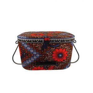 Bo&icirc;te &agrave; couture motif Fleurs - 21x31x17,5cm - Collection Les merveilles d'Alice(...) - 842 Fleurs