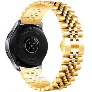 Strap-it Bracelet acier - compatible pour Samsung Gear Sport Jubilee (or)