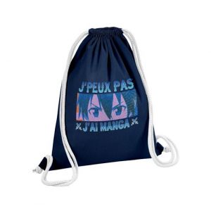 Fabulous Sac de Gym en Coton Bleu J'peux Pas J'ai Manga Kirito 12 Litres